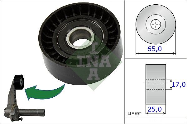 WILMINK GROUP Натяжной ролик, поликлиновой ремень WG1252659